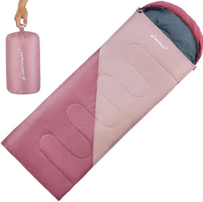Clostnature Lightweight Camping Sleeping Bag for Adults and Kids(3/4.2Lb)