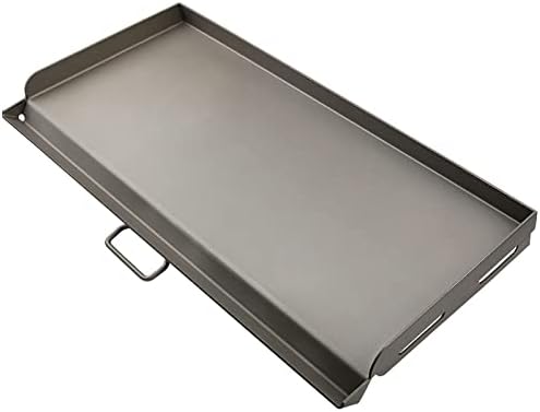 Hisencn Griddle for Camp Chef 2 Burner Stove, 14x32'' Flat Top Griddle for Gas Grills, Camping Griddle for Camp Chef explorer 14, Cast Iron 14 inch Griddle