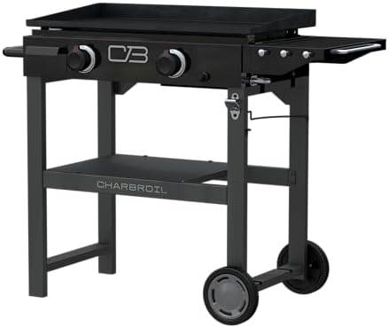 Charbroil 28" Performance Series 2-Burner Propane Gas Griddle with Cart, Black - 463459924