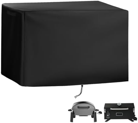 Grill Cover for Nexgrill 1-Burner Portable Propane Gas Grill 820-BC002, Heavy-Duty 600D Tabletop BBQ Cover for Country Smokers Pellet Grill GS150PPG
