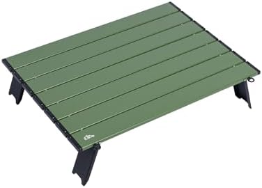 iClimb Ultralight Compact Mini Folding Alu. Table (Green - L)