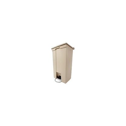 Rubbermaid Commercial Products Legacy Step-On Plastic Trash Can/Container, 23-Gallon, Beige, Hands-Free Garbage Can for Medical Waste in Hospitals/Lab/Emergency/Patient Rooms