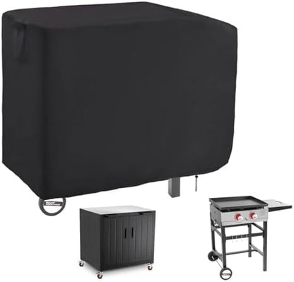 38 Inch Flat Top Grill Cover for 2 Burner Proprane Griddle with 36 in Cart