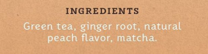Stash Tea Ginger Peach Green Tea - Caffeinated, Non-GMO Project Verified Premium Tea with No Artificial Ingredients, 18 Count (Pack of 6) - 108 Bags Total