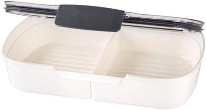 ProKeeper Split Deli Food Storage Container, Air-Tight Seal, 11.75 Inches