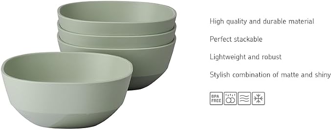 Mepal - Serving bowl 4 pieces Silueta - Dishwasher & microwave resistant -