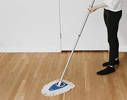 Fuller Brush Dry Mop with Adjustable Handle – Reusable Dust Mop for Hardwood, Tile, and Laminate