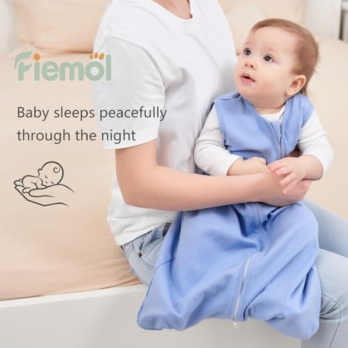 Baby Sleep Sack 6-12 Months 0.5 Tog Soft Sleeping Bag 100% Cotton