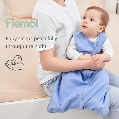 Baby Sleep Sack 6-12 Months 0.5 Tog Soft Sleeping Bag 100% Cotton