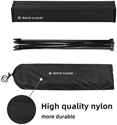 ROCK CLOUD Portable Camping Table Ultralight Aluminum Camp Table Folding Beach Table for Camping Hiking Backpacking Outdoor Picnic, Size M