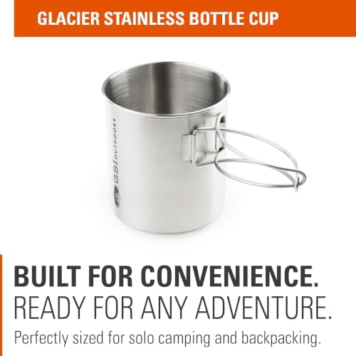 GSI Outdoors Glacier Stainless Bottle Cup, Large, 24 fl oz, Camp Cup