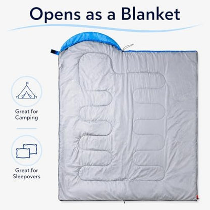Sleeping Bags for Adults & Kids - Lightweight Camping Sleeping Bag