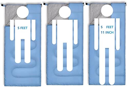 Compact Lightweight Sleeping Bags for Adults, Warm Weather Camping
