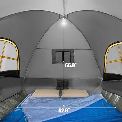 GoHimal Pickup Truck Bed Tent, 5.5-6.0FT Truck Tent for Camping（Gray）