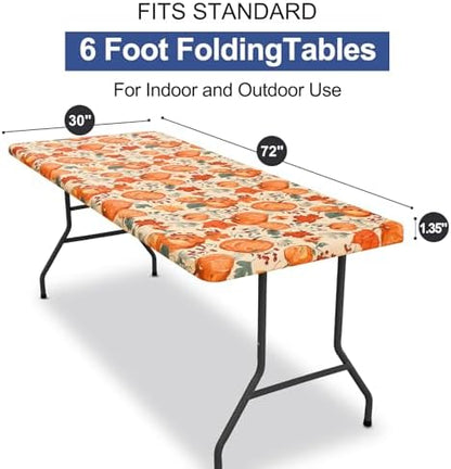 homing Rectangle Table Cloth Cover 6 Foot Elastic Fitted Tablecloth