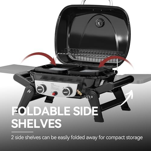 Royal Gourmet GT2005 2-Burner Portable Propane Gas Grill, Black
