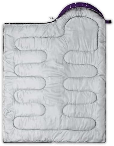 QOOMO Camping Sleeping Bags,3 Season Warm & Cool Weather,Lightweight,Waterproof Sleeping Bags for Adults & Kids,Traveling,and Outdoors,Camping Gear Equipment