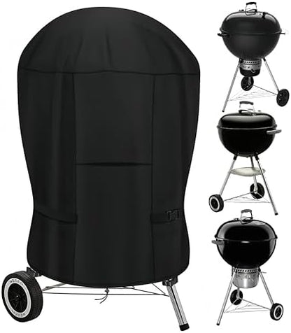 Upgraded Round Grill Cover for Weber 18" and Most Charcoal Kettle