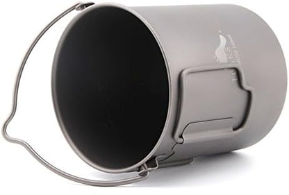 TOAKS Titanium 750ml Pot with Bail Handle for Ultralight Camping, Backpacking Cookware and Mug