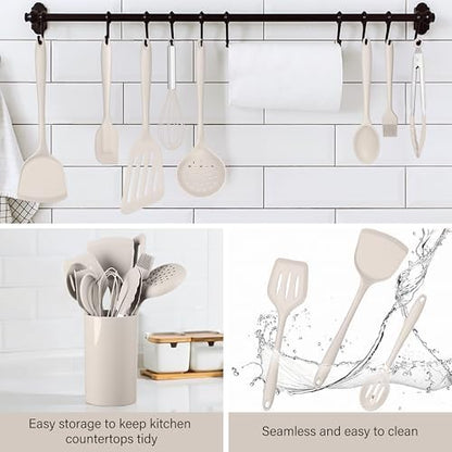 HaWare 11PCS Silicone Cooking Utensils Set, Kitchen Utensils with Holder