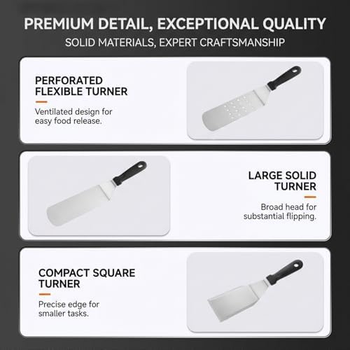 BBQ Tool Set, Stainless Steel Grill Accessories with Carrying Case, Outdoor Cooking Utensils for Camping, Tailgating, Backyard BBQ(8PCS)