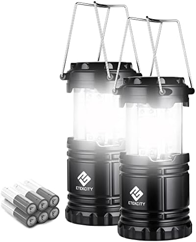 Stansport 24-Piece Tableware Set and 2-Pack Etekcity Camping Lanterns