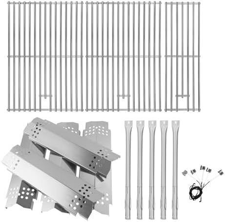 Replacement Parts Kit for Nexgrill Evolution Infrared Plus 5-Burner 720-0882A 720-0882AE 730-0882 730-0882AE, Heat Shield and Burner Kit for Nexgrill Replacement Parts 5 Burner