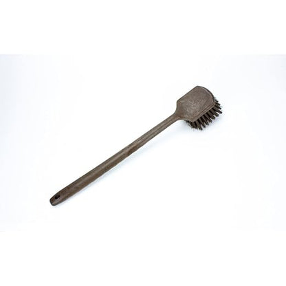 SPARTA 40501EC01 Plastic Large Scrub Brush, Kitchen Brush, Utility Brush With Long Handle For Cleaning, 20 Inches, Brown, (Pack of 6)