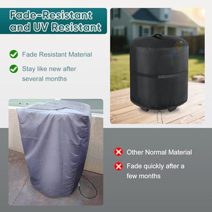21" Grill Cover for Charbroil The Big Easy Turkey Air Fryer