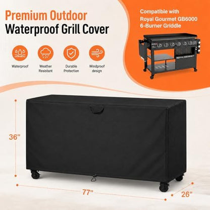 Griddle Cover for Royal Gourmet GB6000 Gas Propane Grill