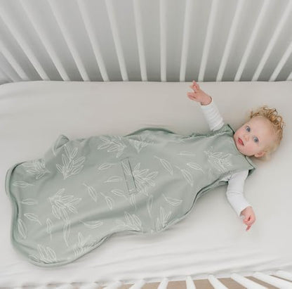 Woolino 4 Season Ultimate Baby Sleep Sack – Merino Wool Baby Sleeping Bag, Organic Cotton Outer, Temperature Regulating Wearable Blanket, All Season, 2 Months–2 Years - Sage