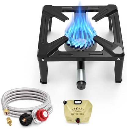 BESTFIRE Single Burner Propane Gas Stove 13000 BTU Portable Outdoor Cooker