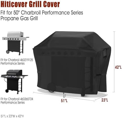 51" Grill Cover for Charbroil 463219125 Performance Griddle