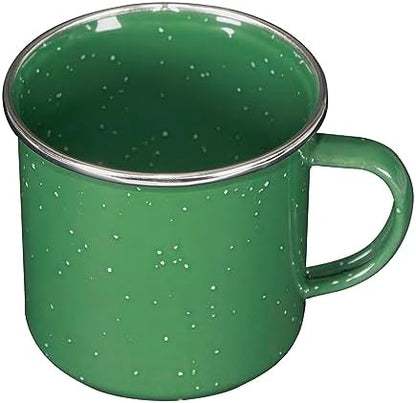 Stansport Deluxe 24-Piece Enamel Tableware Set - Enamel Plates and Bowls Lightweight and Durable Camp Dish Set for Camping and Backpacking Plates and Bowls for 4 People