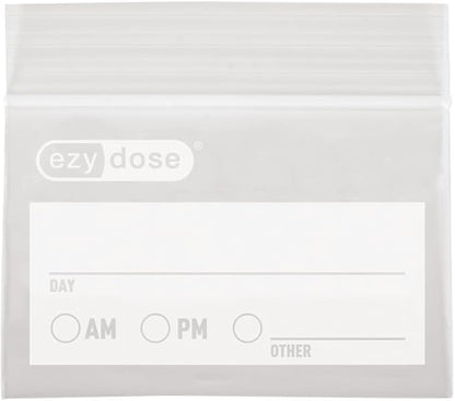 Ezy Dose Disposable Pill Pouches, Pill and Vitamin Storage, Clear, 50 Count