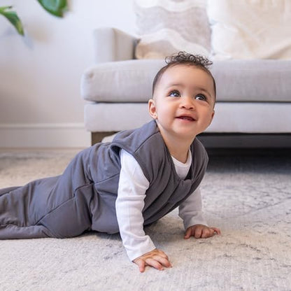 HALO SuperSoft Bamboo Wearable Blanket 1.5 TOG – Buttery Soft, Plush Baby Sleep Sack for Newborns, Infants & Toddlers, Hip-Healthy Design, Machine Washable, 18-24 Months, X-Large, Charcoal