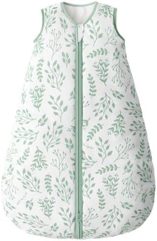 Yoofoss Baby Sleep Sack 6-12 Months Organic Cotton TOG 2.5 2-Way Zipper