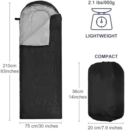 Macarrie 4 Pack 0 Degree Sleeping Bags for Adults
