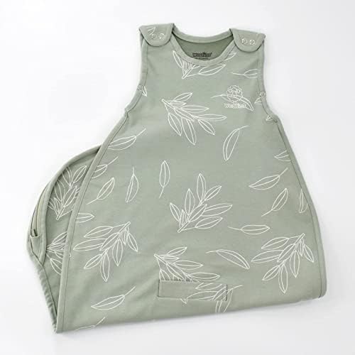 Woolino 4 Season Ultimate Baby Sleep Sack – Merino Wool Baby Sleeping Bag, Organic Cotton Outer, Temperature Regulating Wearable Blanket, All Season, 2 Months–2 Years - Sage