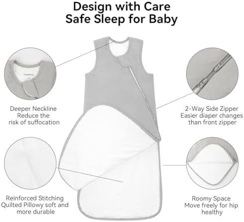 BubblePanda Rayon Made from Bamboo Sleep Sack 12-18 Months 1.0 Tog Baby
