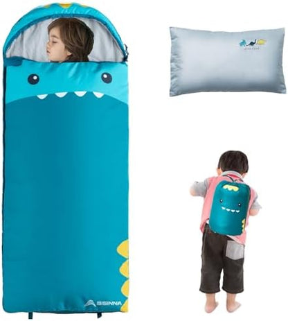BISINNA Kids Sleeping Bag with Pillow for Boys Girls