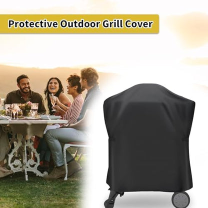 Electric Grill Cover for Weber Q1000/Q2000 Series Portable Grill on Cart