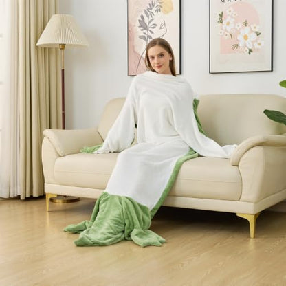 Wearable Dinosaur Blanket for Adults Hoodie Animal Sleeping Bags Soft Cozy Dinosaur Gifts(XXL fit for Height 5'9"-6'1")