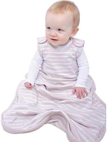 Woolino 4 Season Ultimate Baby Sleep Sack – Merino Wool Baby Sleep Bag, Organic Cotton, Temperature Regulating Wearable Blanket, Adjustable Sleep Sack 2–24 Months, All Season - Lilac