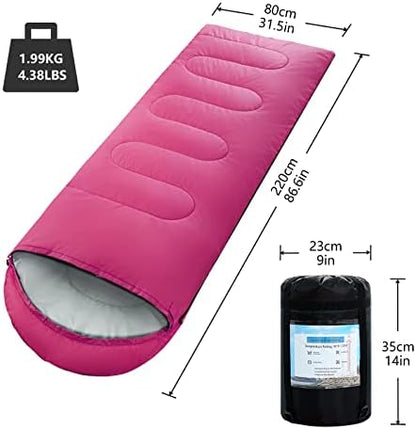 Sleeping Bags for Adults,Kids & Girls,Waterproof,Camping,Hiking