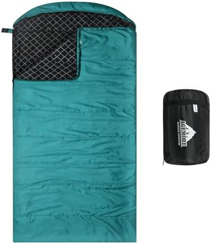 Cotton Flannel Sleeping Bag for Adults, Lightweight Sleeping Bag