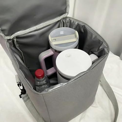 Thermal Coolers Bag Insert with Mesh Storage, Black