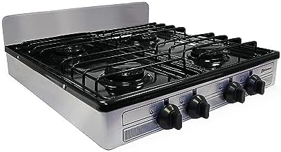 Koblenz PSK-400S 4 Portable Porcelain Cover and Four 16, Silver, Stainless