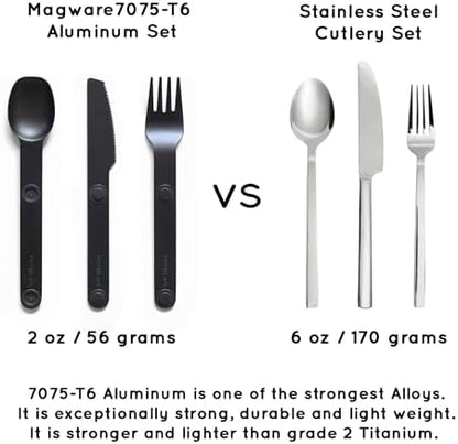 FULL WiNDSOR - MAGWARE Magnetic Travel Camping Cutlery Utensils Set