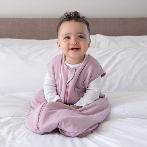 HALO SuperSoft Bamboo Wearable Blanket 1.5 TOG – Buttery Soft, Plush Baby Sleep Sack for Newborns, Infants & Toddlers, Hip-Healthy Design, Machine Washable, 12-18 Months, Large, Mauve